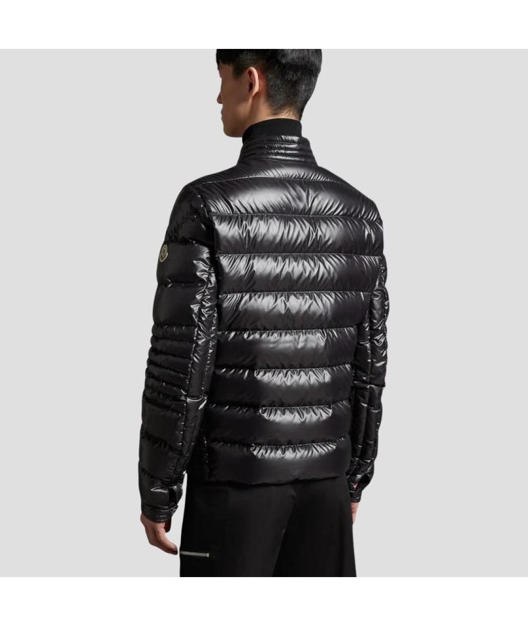 MONCLER Черный пуховик, фото 4
