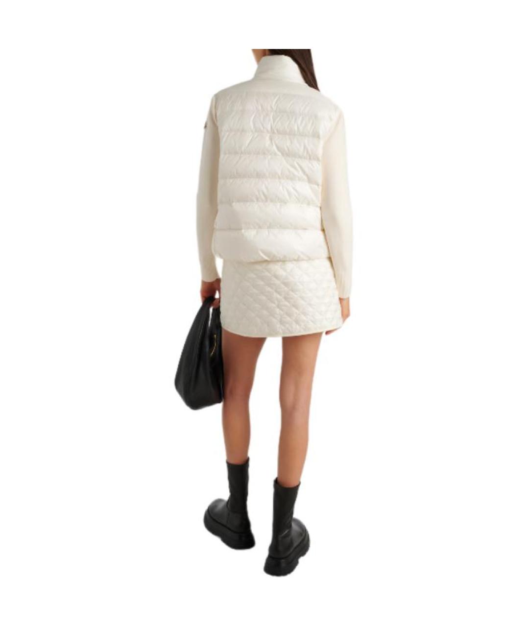 MONCLER Белый пуховик, фото 3
