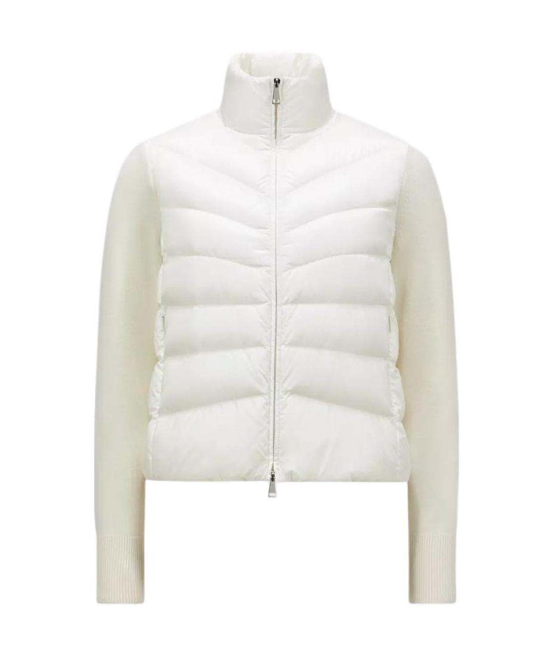 MONCLER Белый пуховик, фото 1