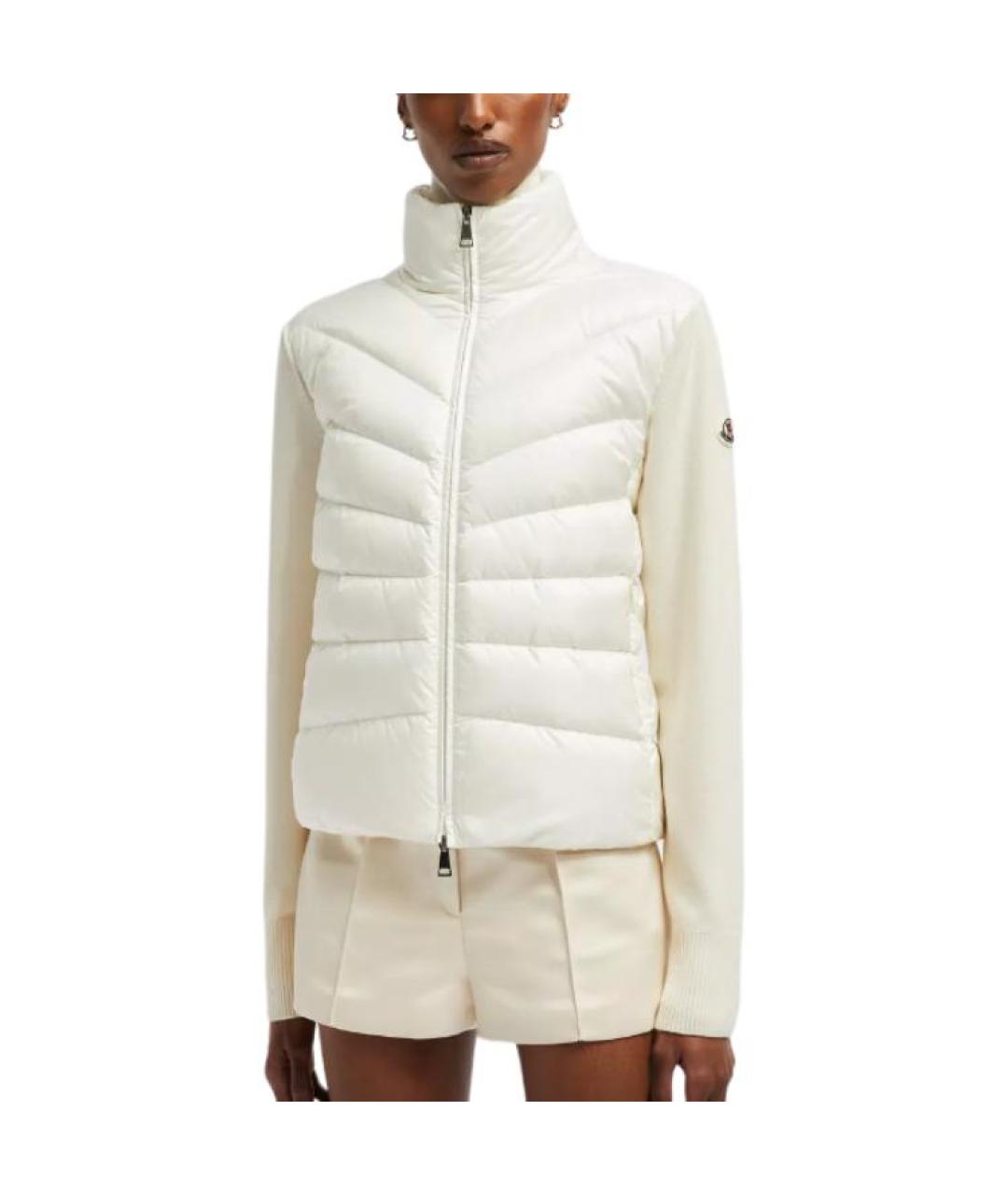 MONCLER Белый пуховик, фото 4
