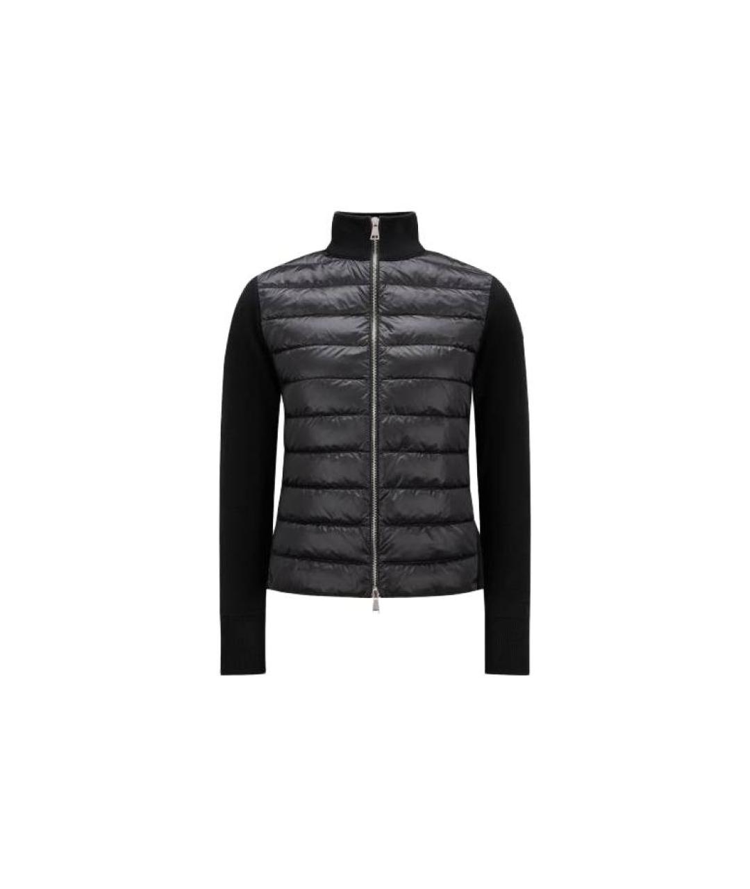 MONCLER Черный пуховик, фото 5