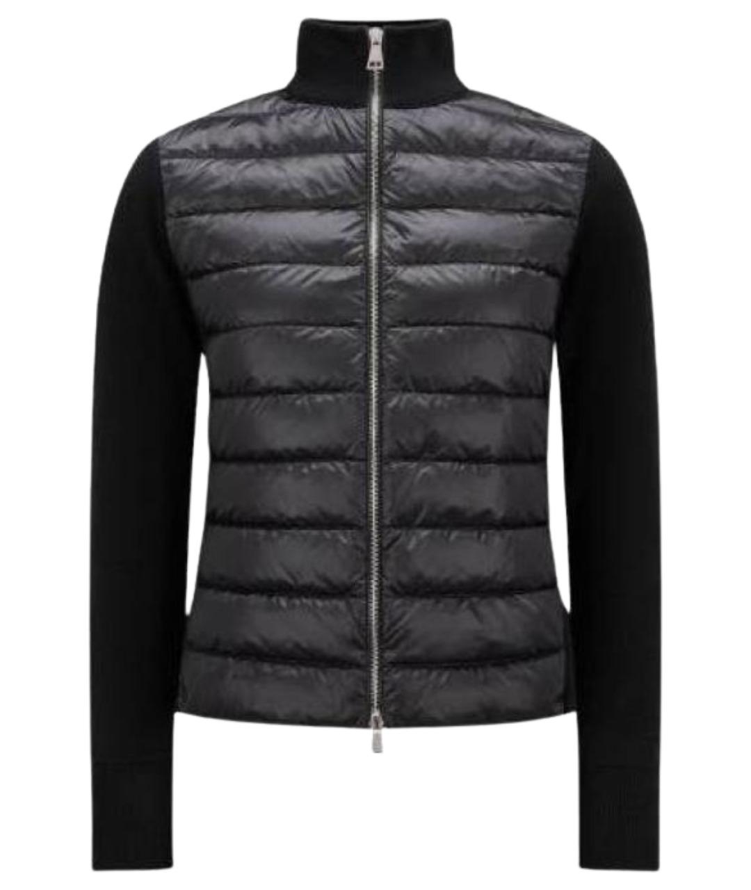 MONCLER Черный пуховик, фото 1