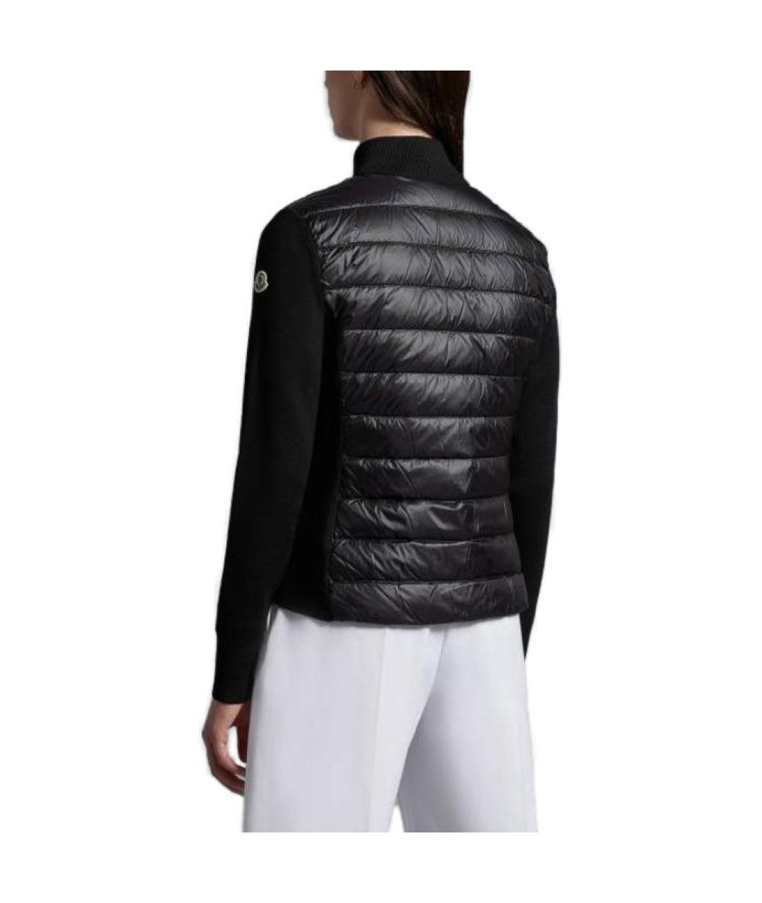 MONCLER Черный пуховик, фото 3
