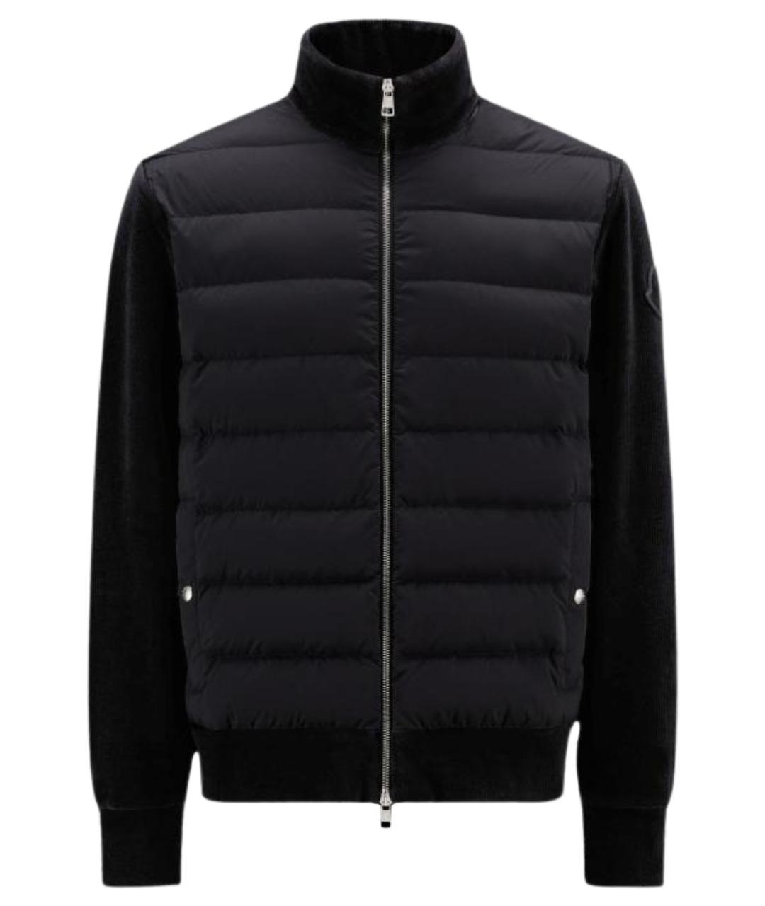 MONCLER Черный пуховик, фото 1