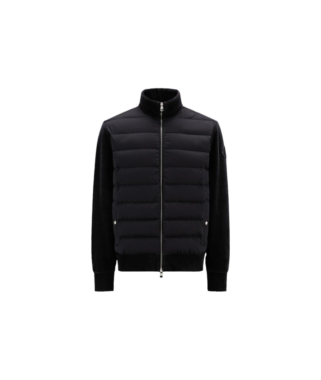 MONCLER Черный пуховик, фото 5