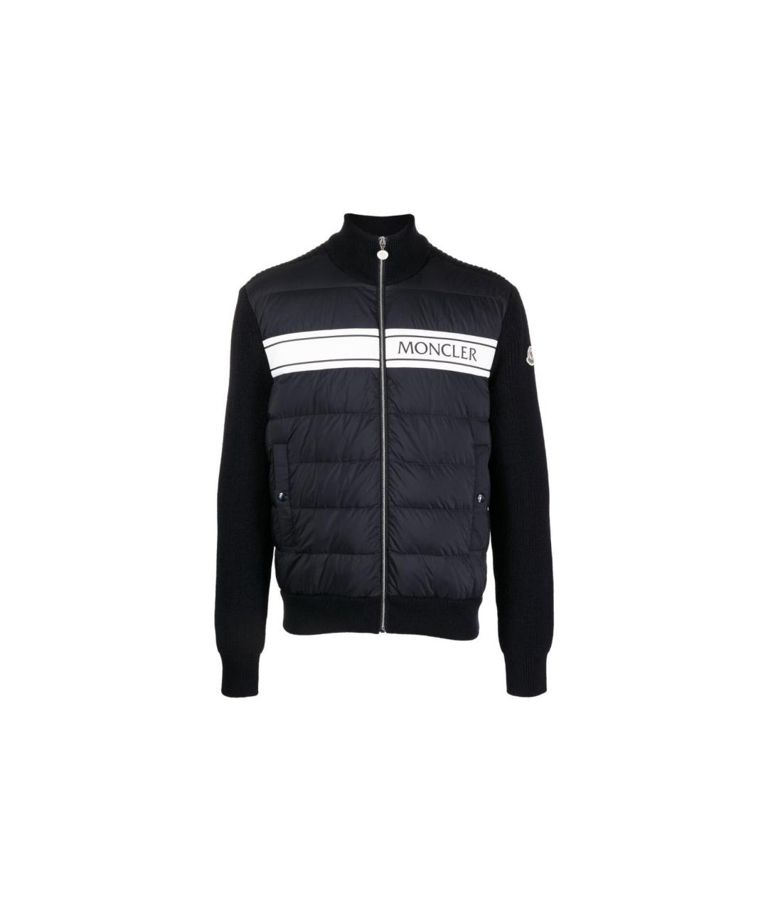 MONCLER Черный пуховик, фото 5