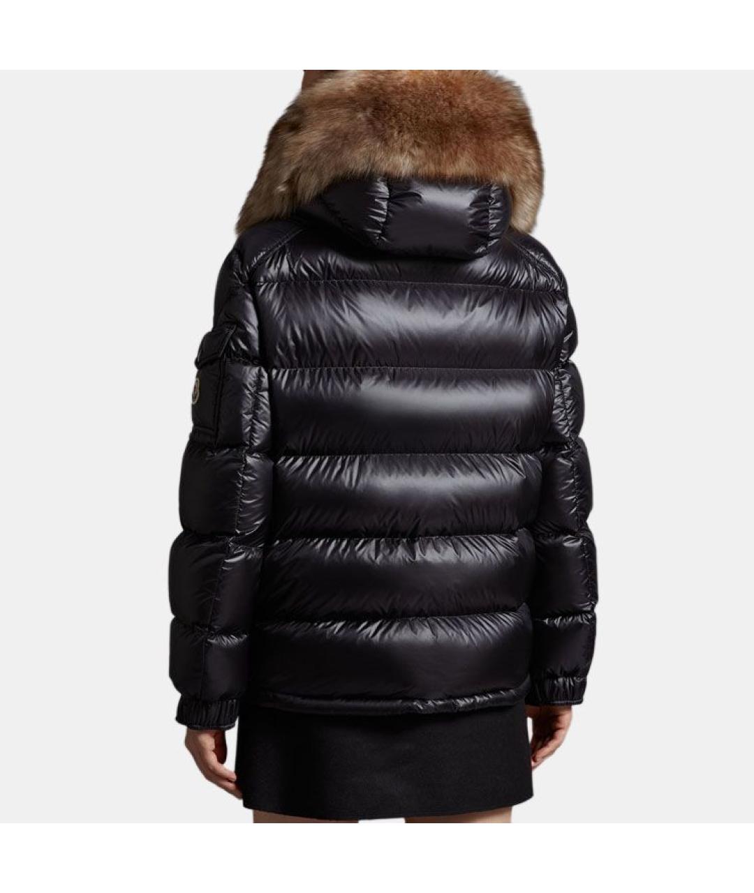 MONCLER Черная полиамидовая куртка, фото 3