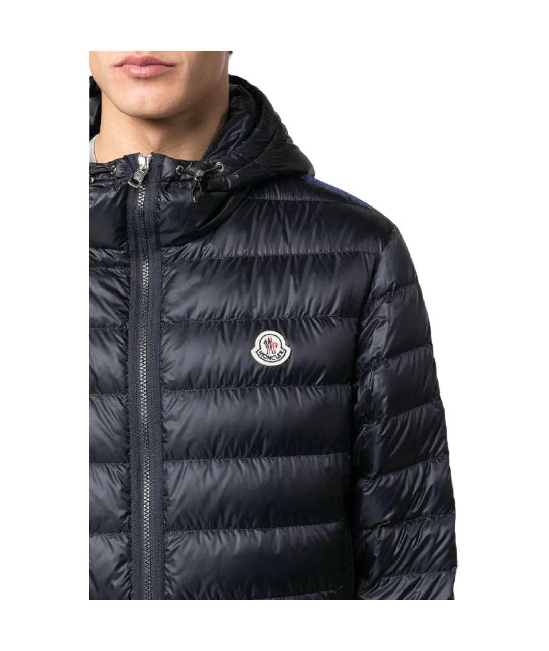 MONCLER Темно-синий пуховик, фото 2