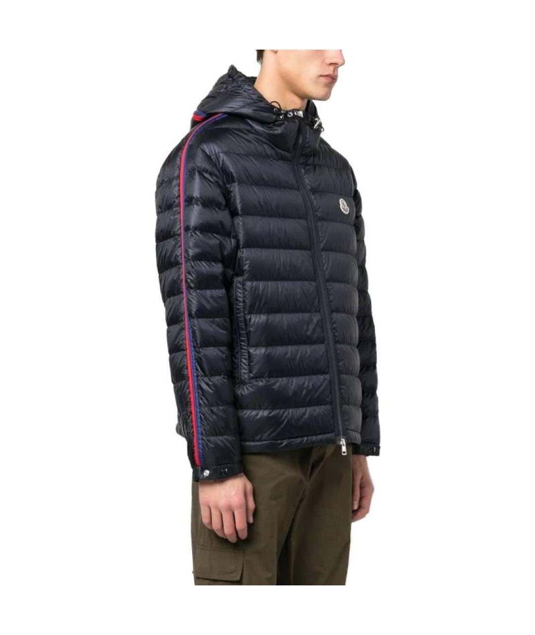 MONCLER Темно-синий пуховик, фото 4