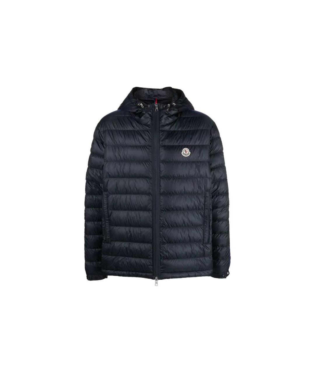 MONCLER Темно-синий пуховик, фото 6