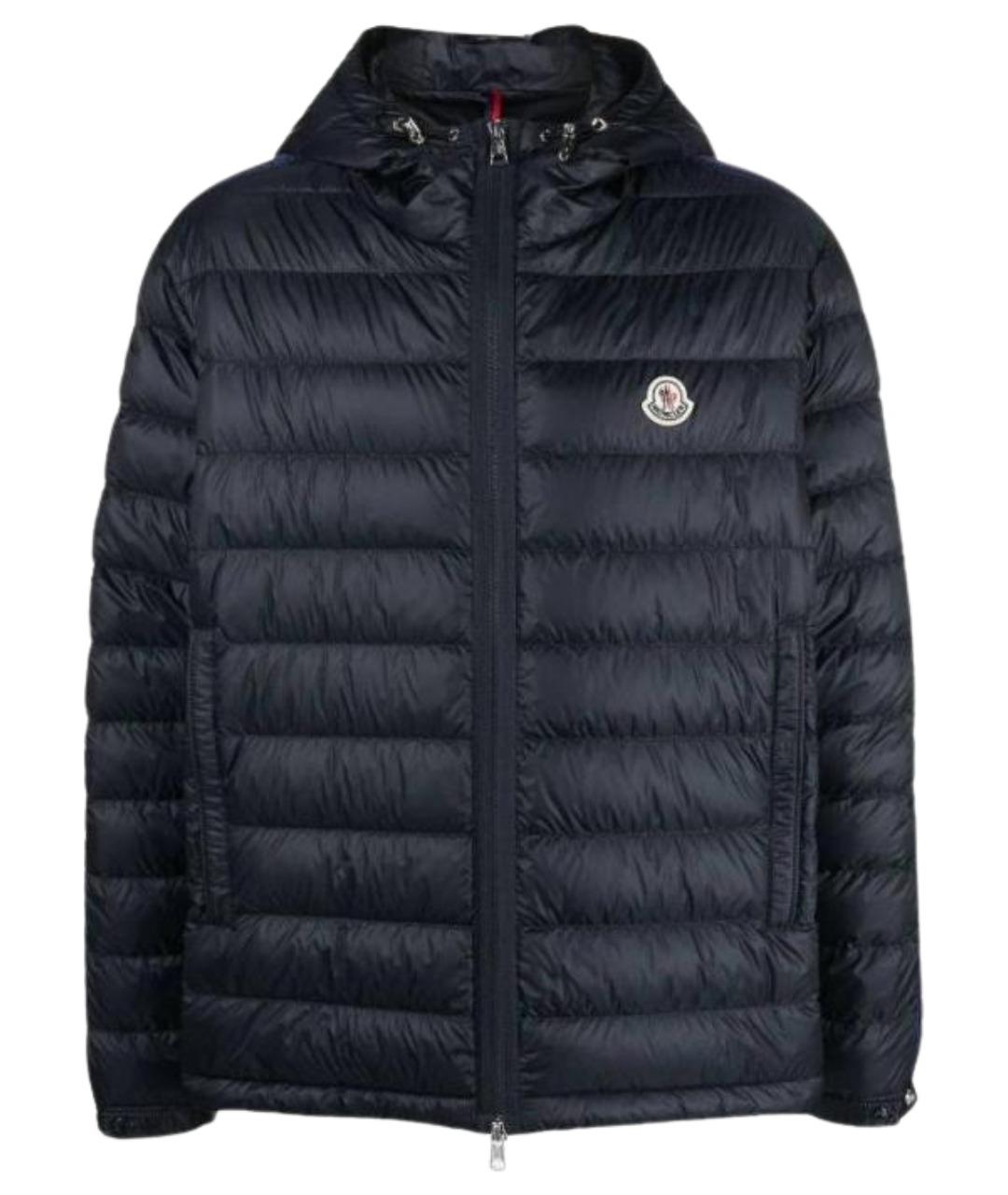 MONCLER Темно-синий пуховик, фото 1