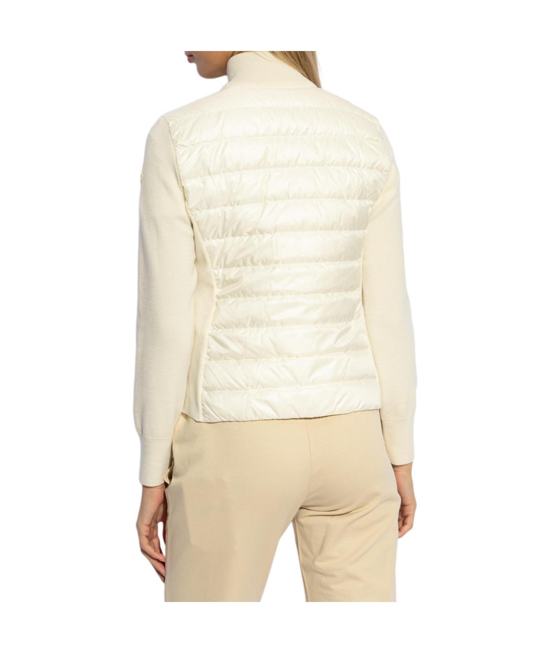 MONCLER Бежевый пуховик, фото 5