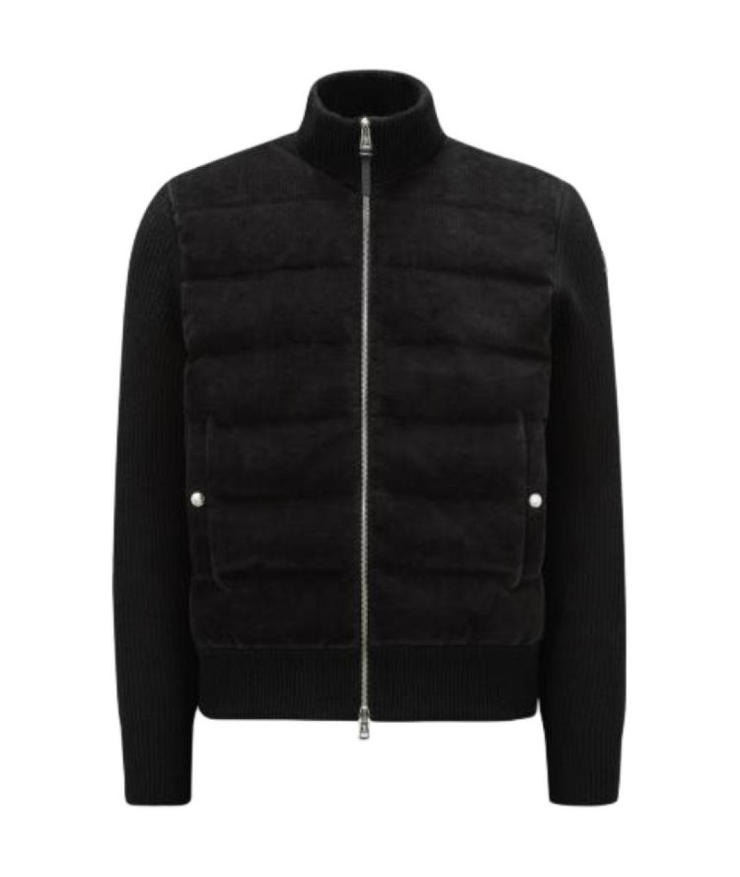 MONCLER Черный пуховик, фото 1