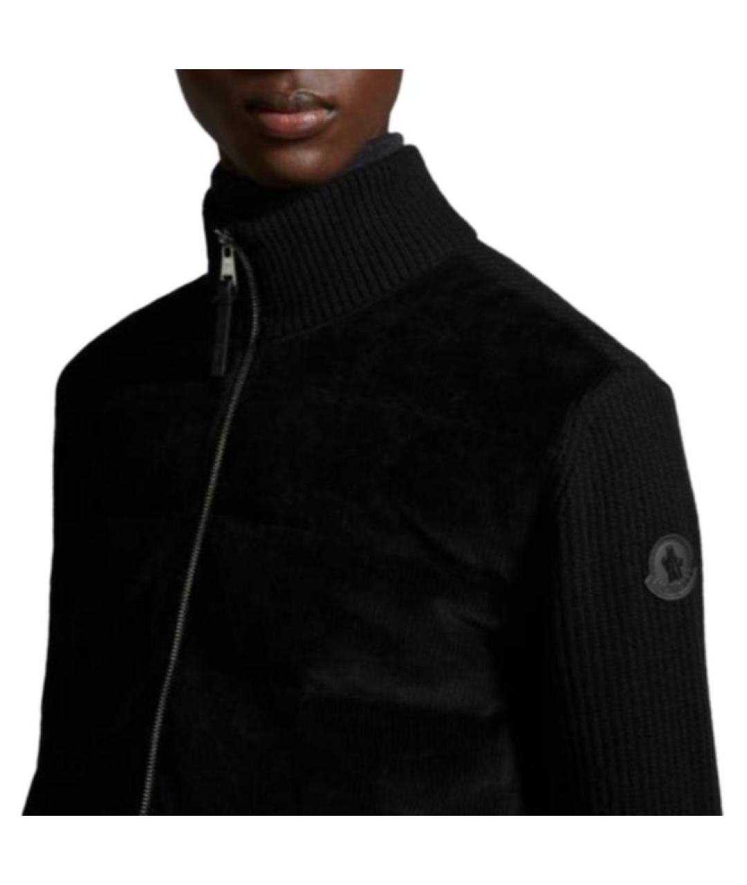 MONCLER Черный пуховик, фото 5