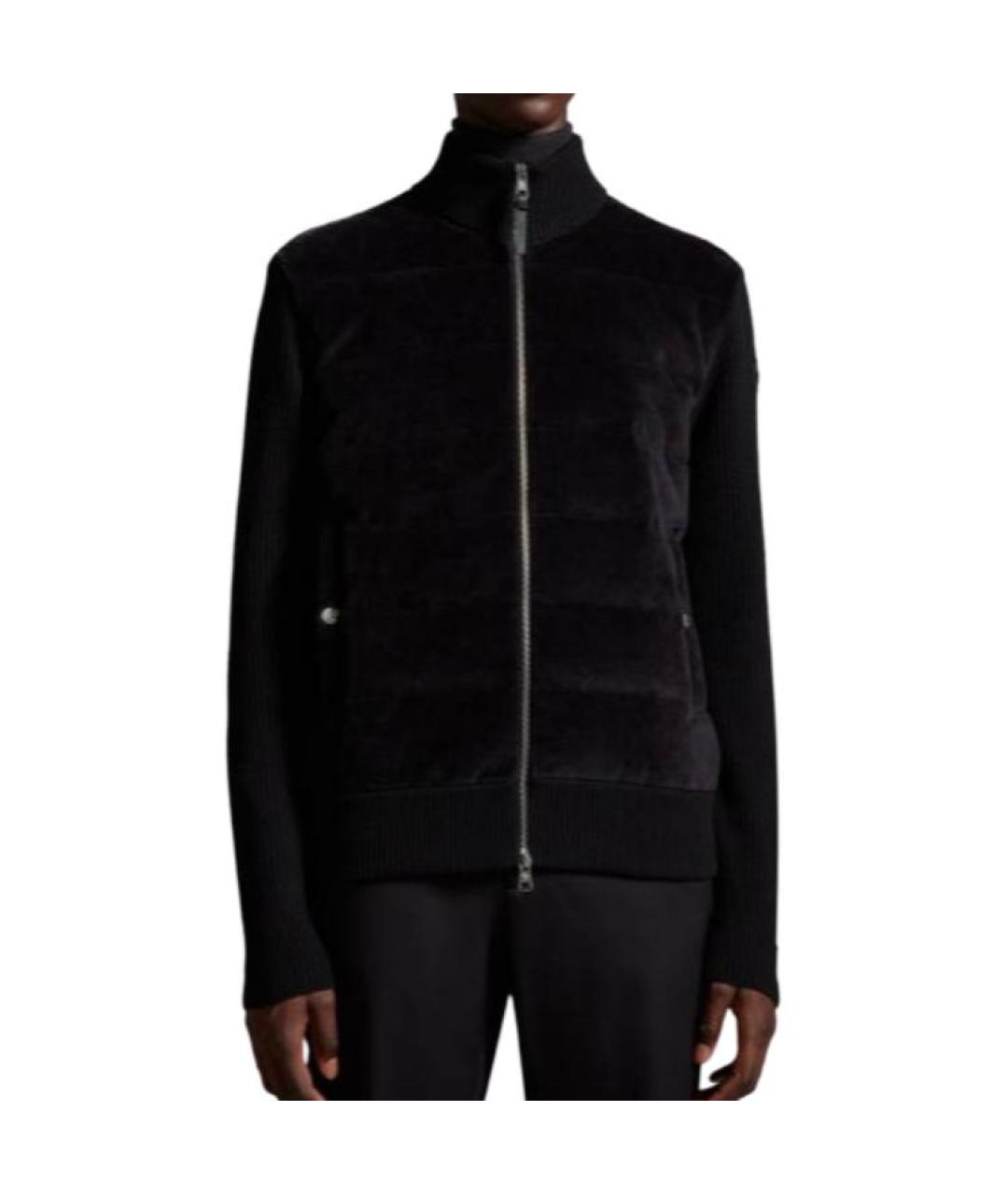 MONCLER Черный пуховик, фото 2