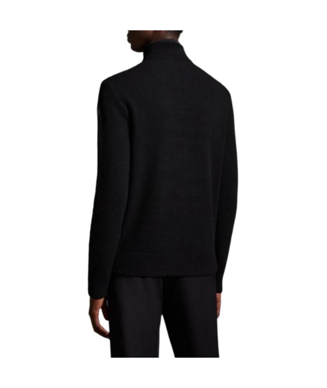 MONCLER Черный пуховик, фото 3