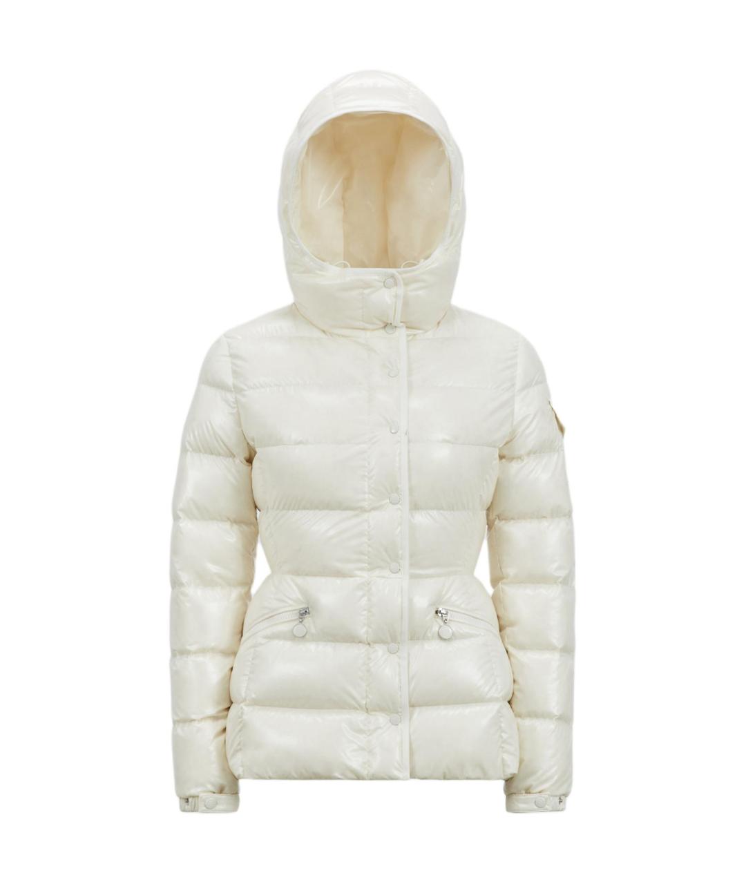 MONCLER Белый пуховик, фото 1