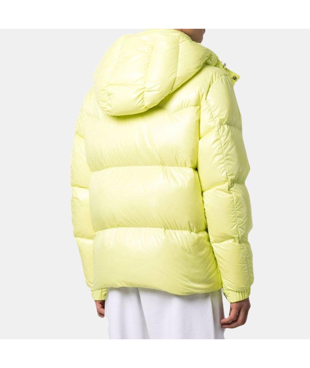 MONCLER Желтый пуховик, фото 4