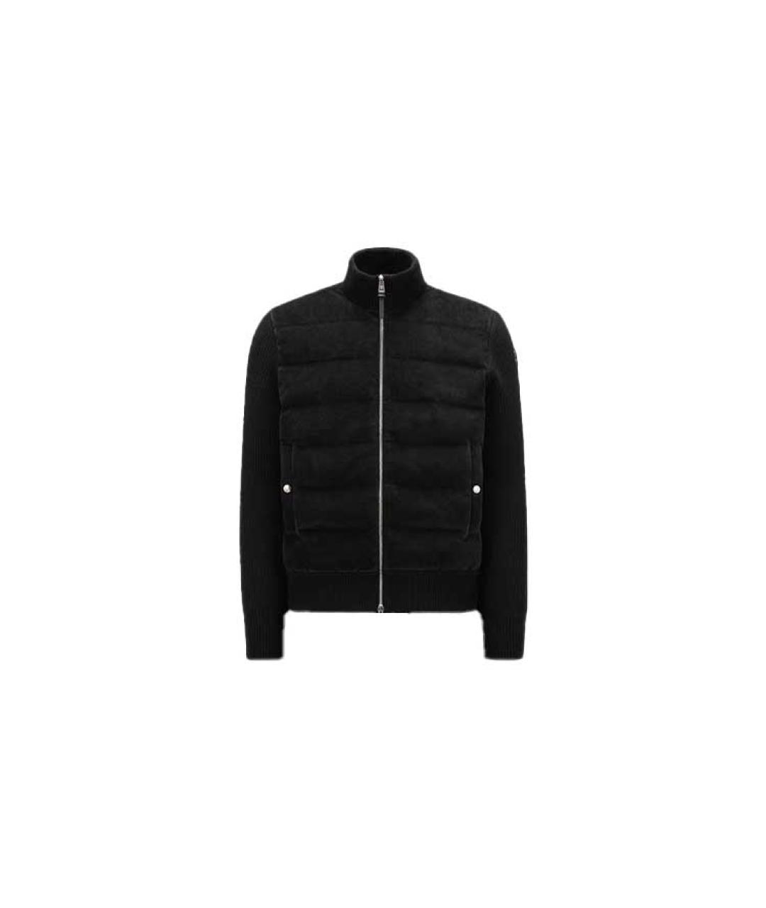 MONCLER Черный пуховик, фото 3