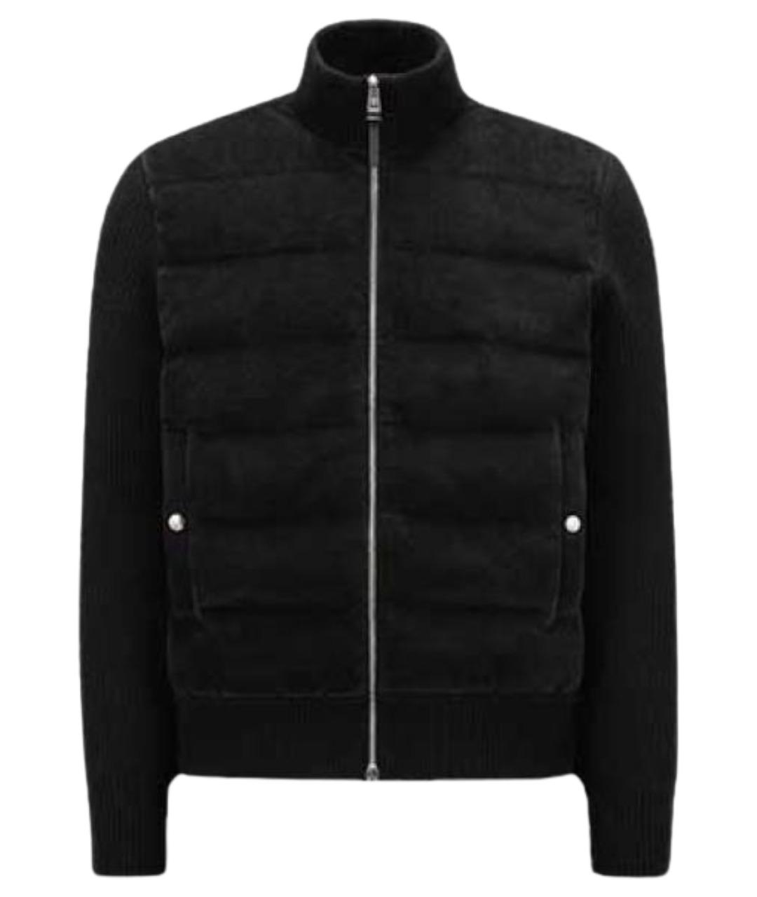 MONCLER Черный пуховик, фото 1