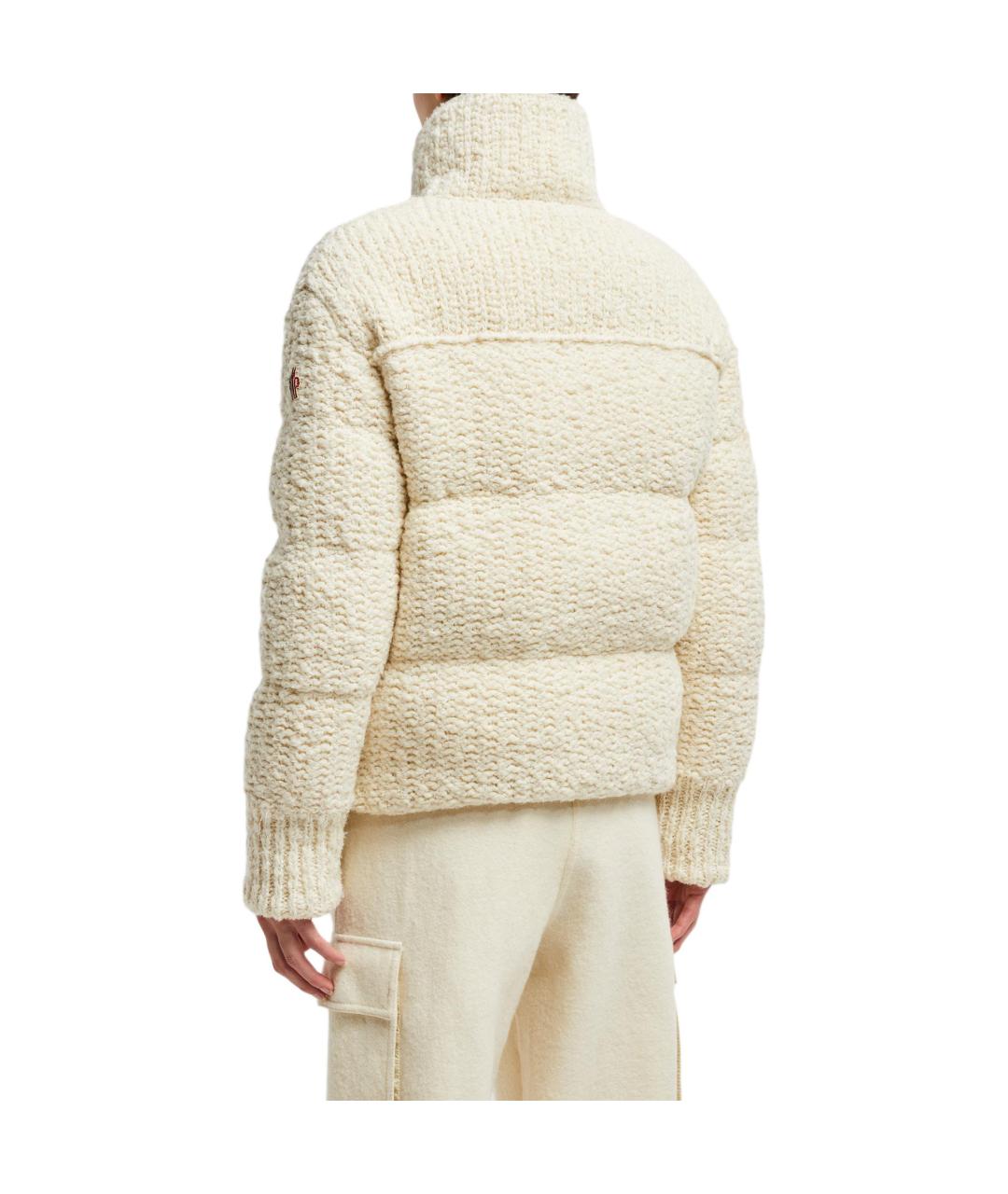 MONCLER Белый пуховик, фото 3