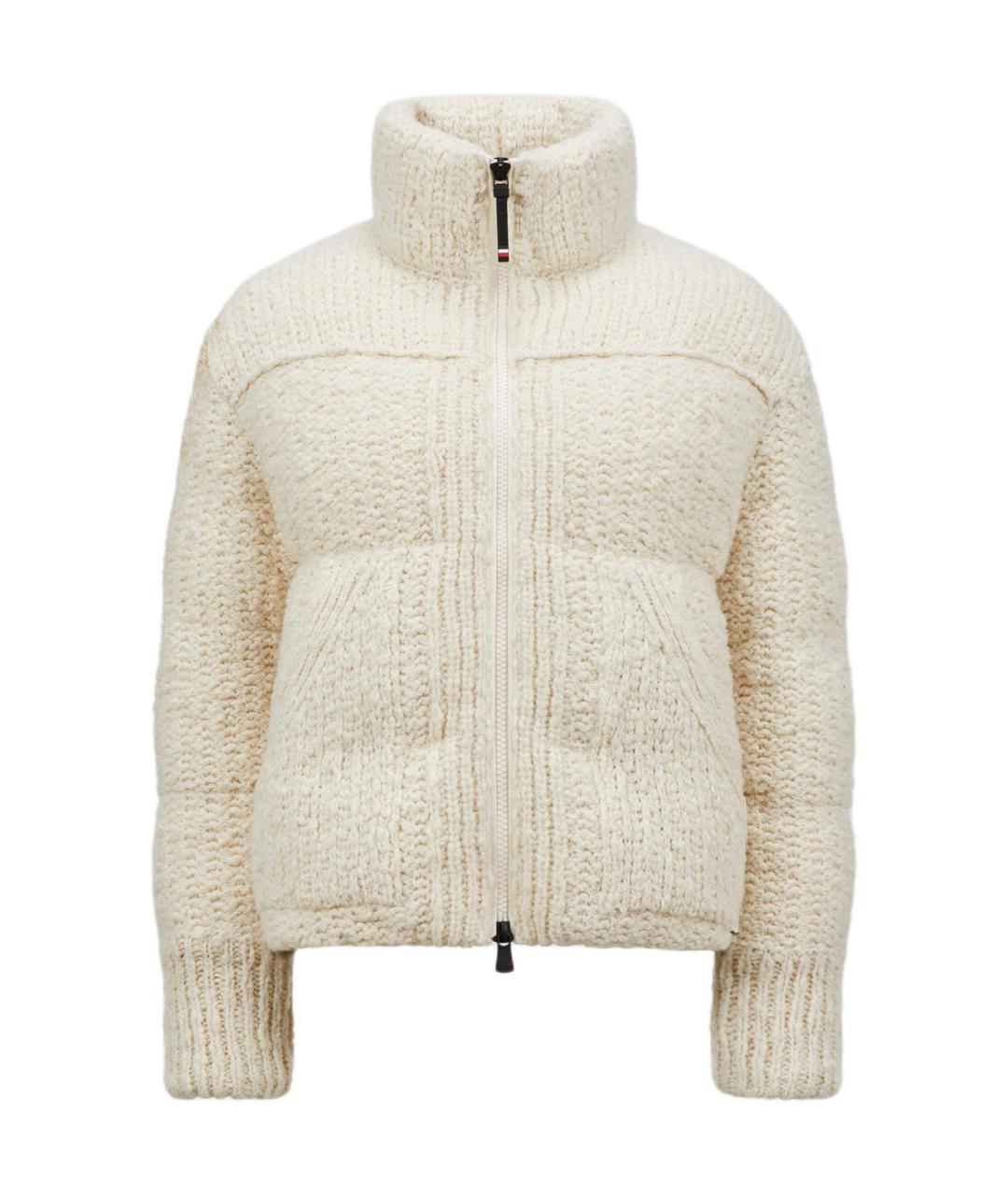 MONCLER Белый пуховик, фото 1