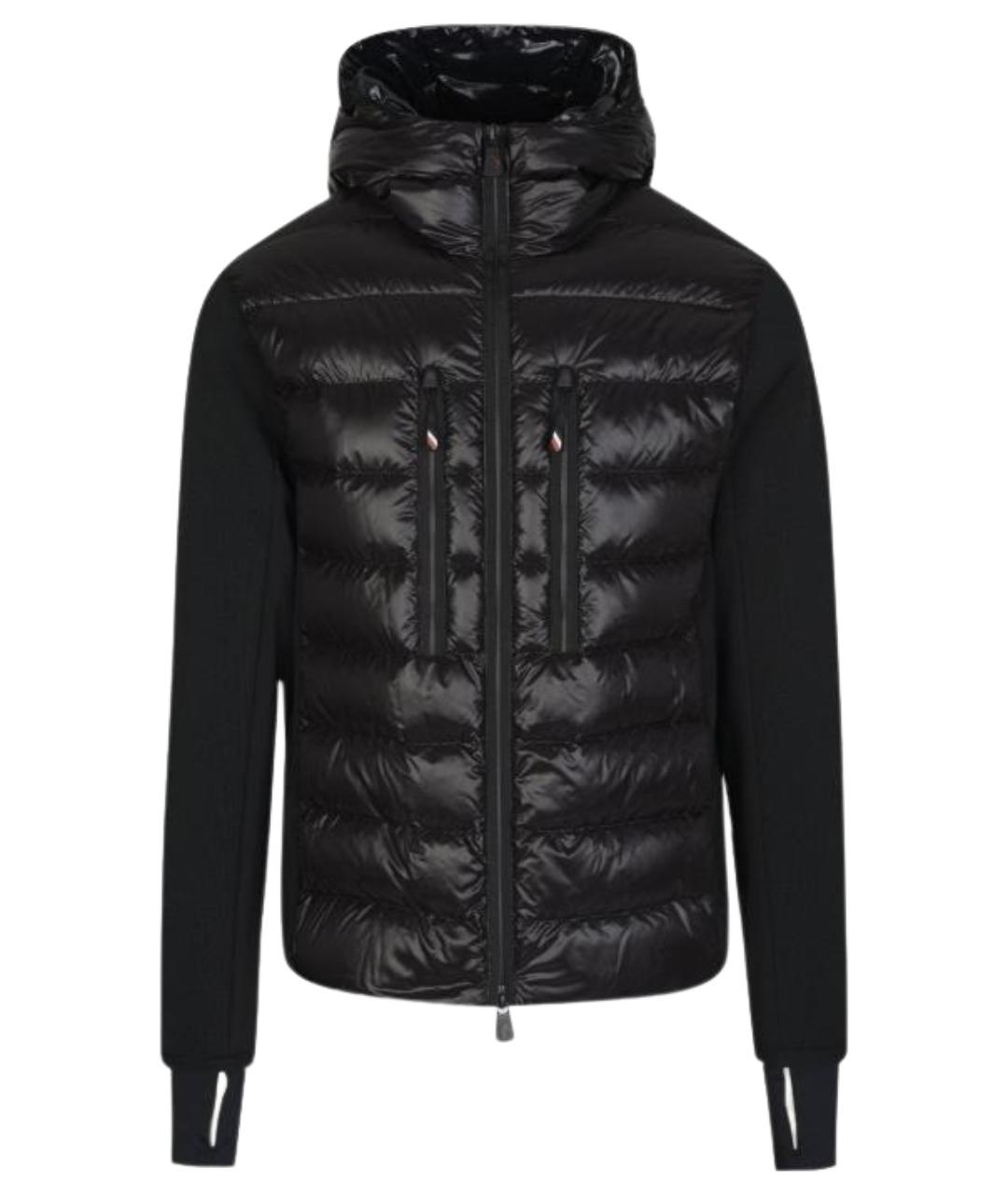 MONCLER Черный пуховик, фото 1