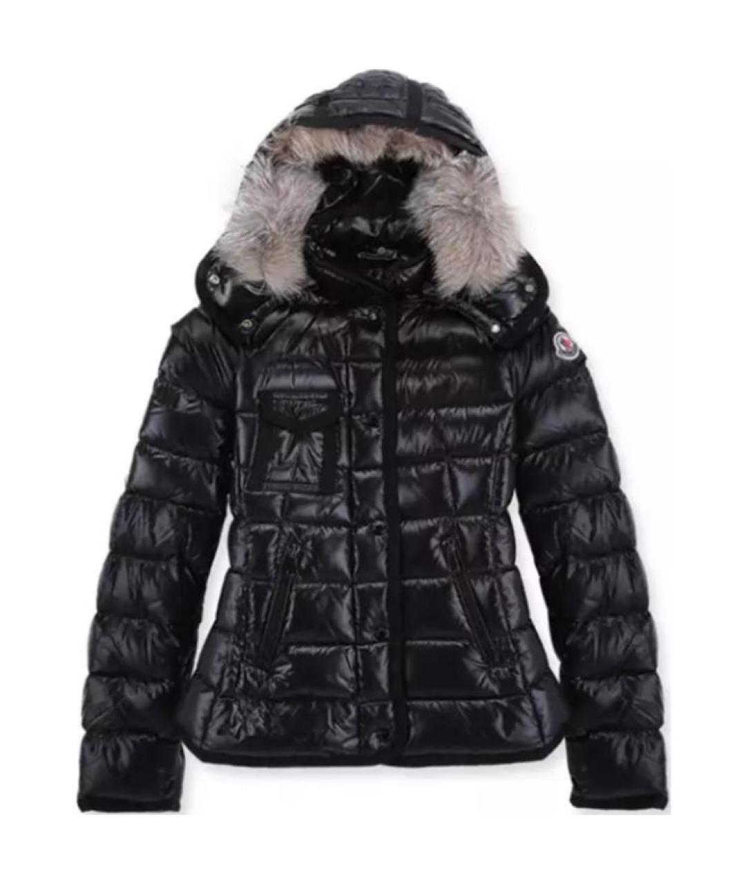 MONCLER Черная полиамидовая куртка, фото 1
