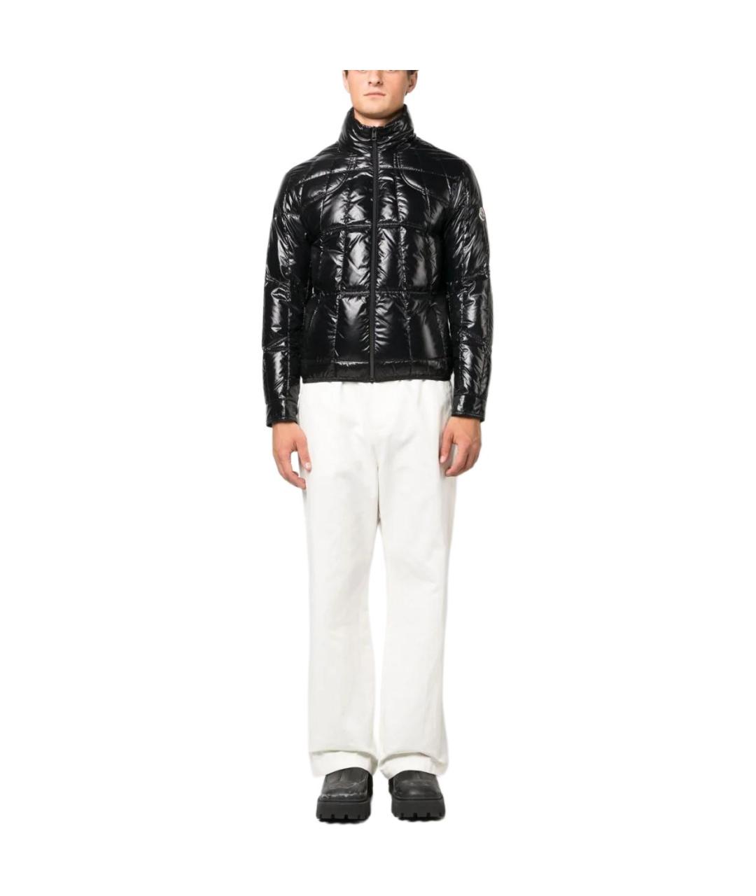 MONCLER Черный пуховик, фото 2