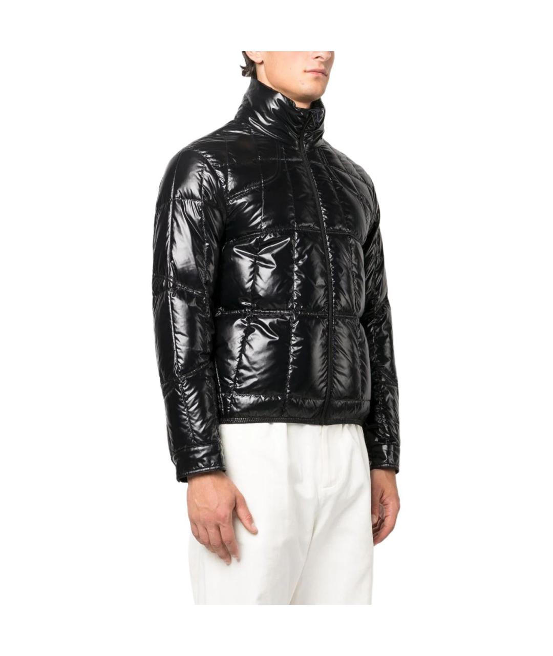 MONCLER Черный пуховик, фото 4