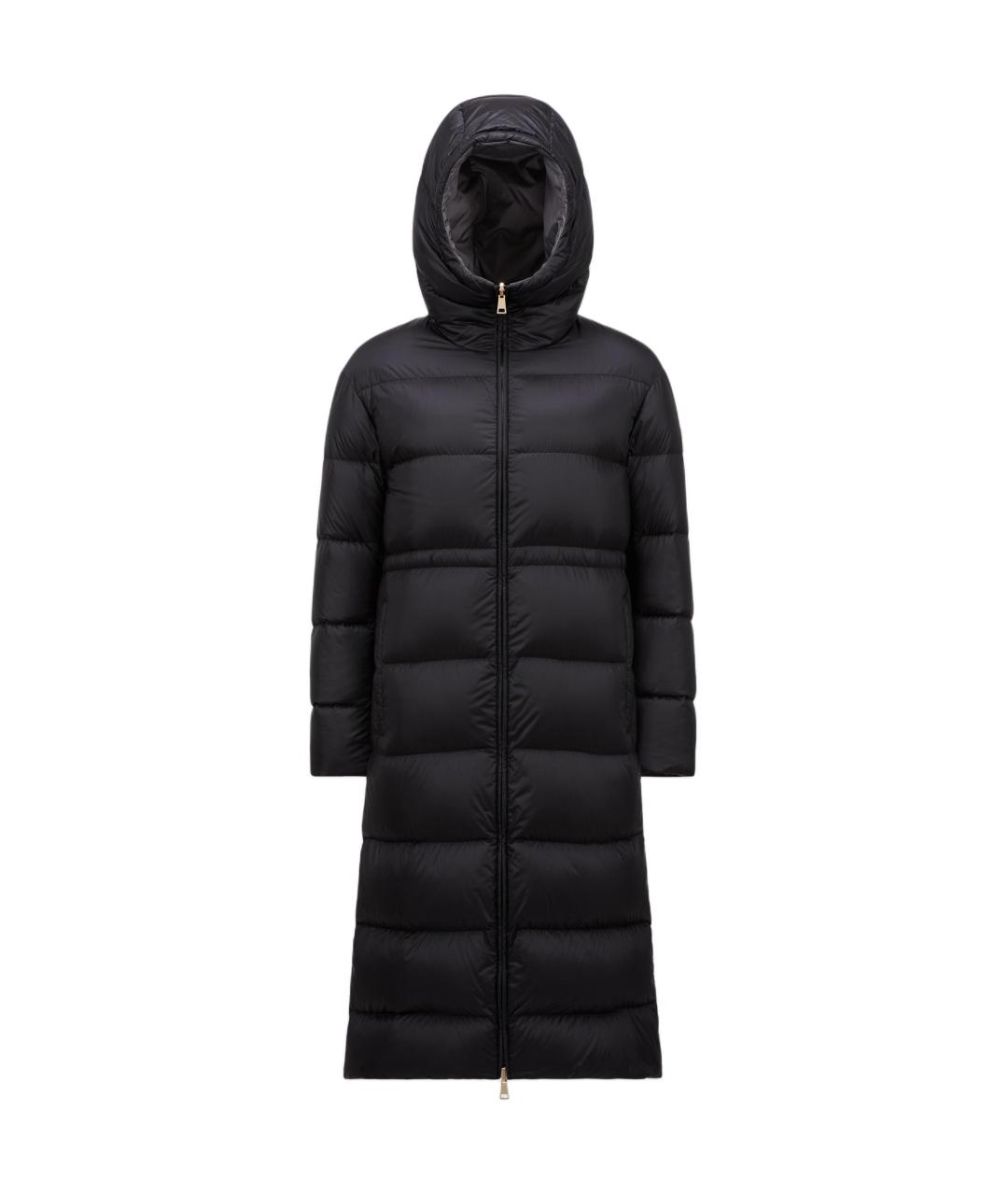 MONCLER Черный пуховик, фото 1
