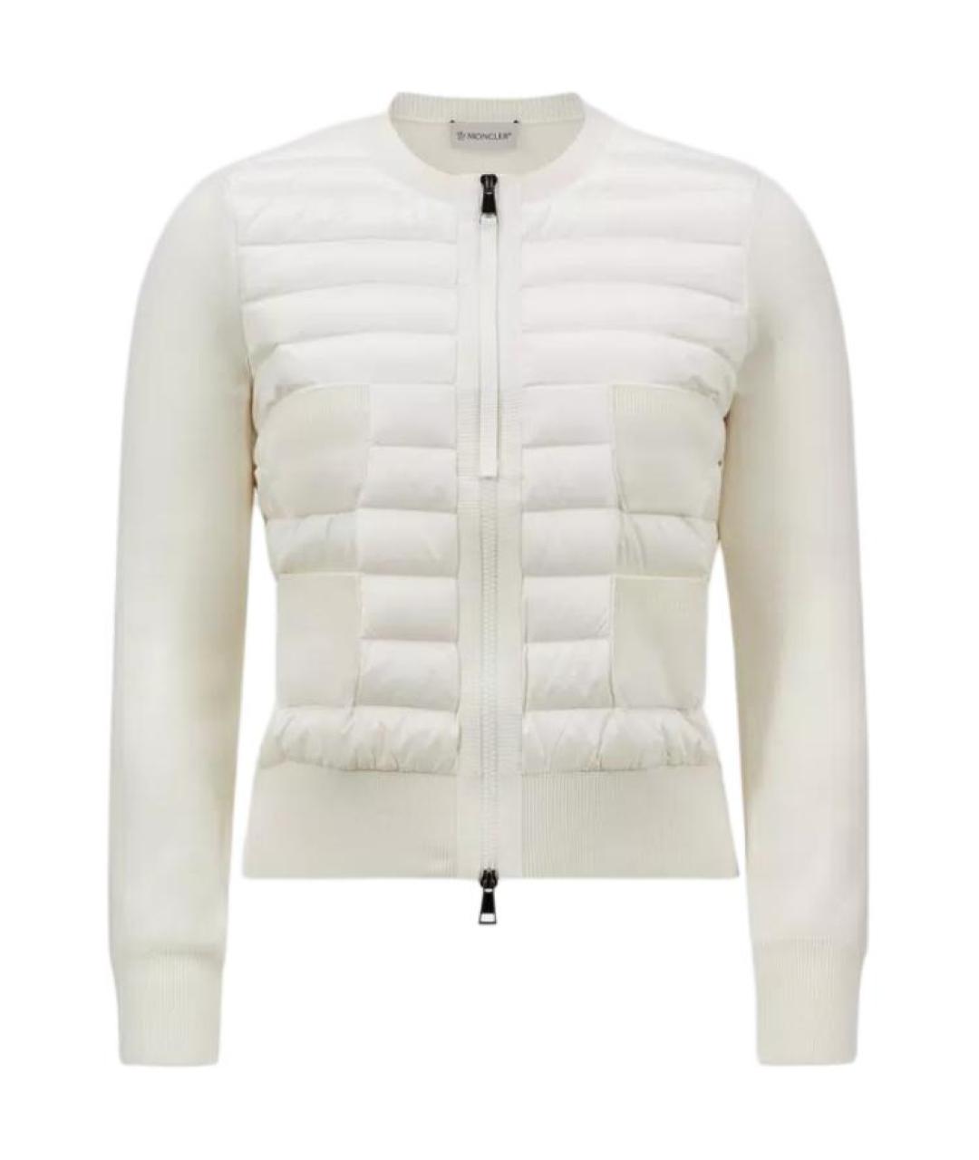 MONCLER Белый пуховик, фото 1