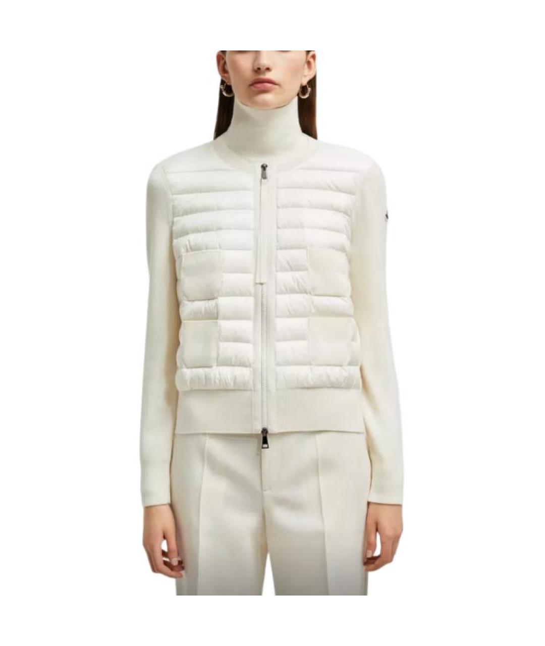 MONCLER Белый пуховик, фото 2