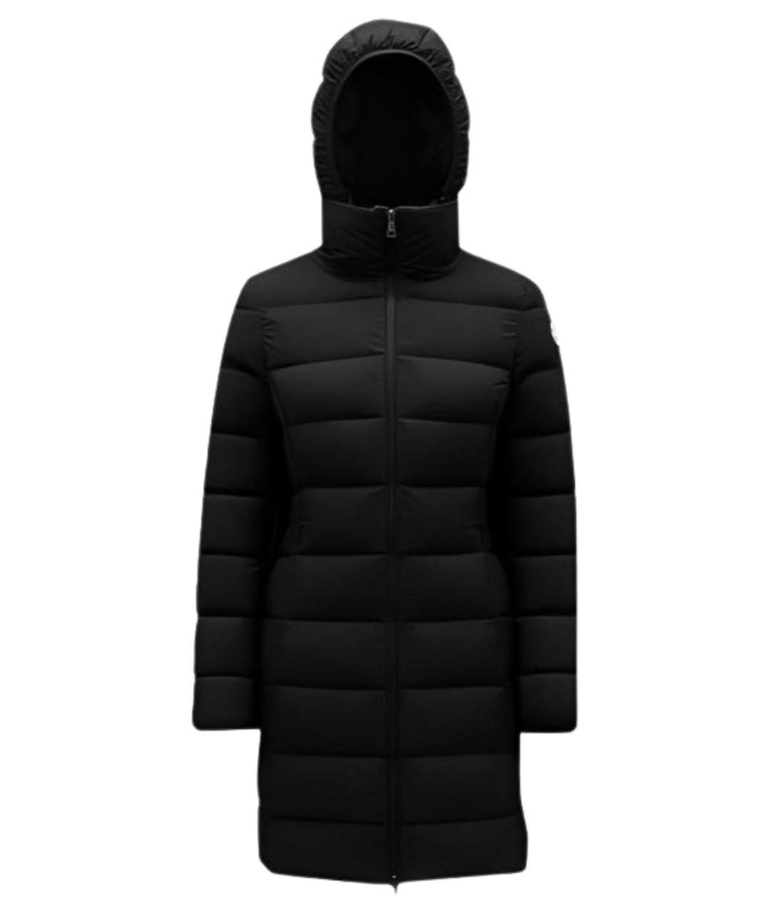 MONCLER Черный полиамидовый пуховик, фото 1