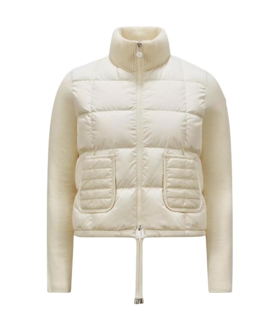 MONCLER Белый пуховик, фото 1