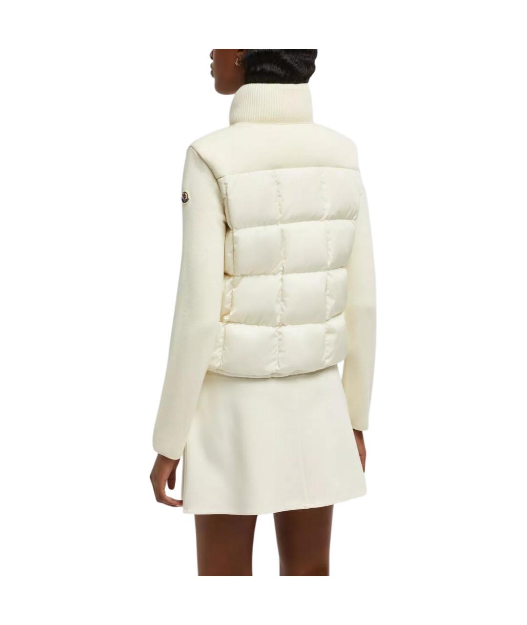 MONCLER Белый пуховик, фото 4