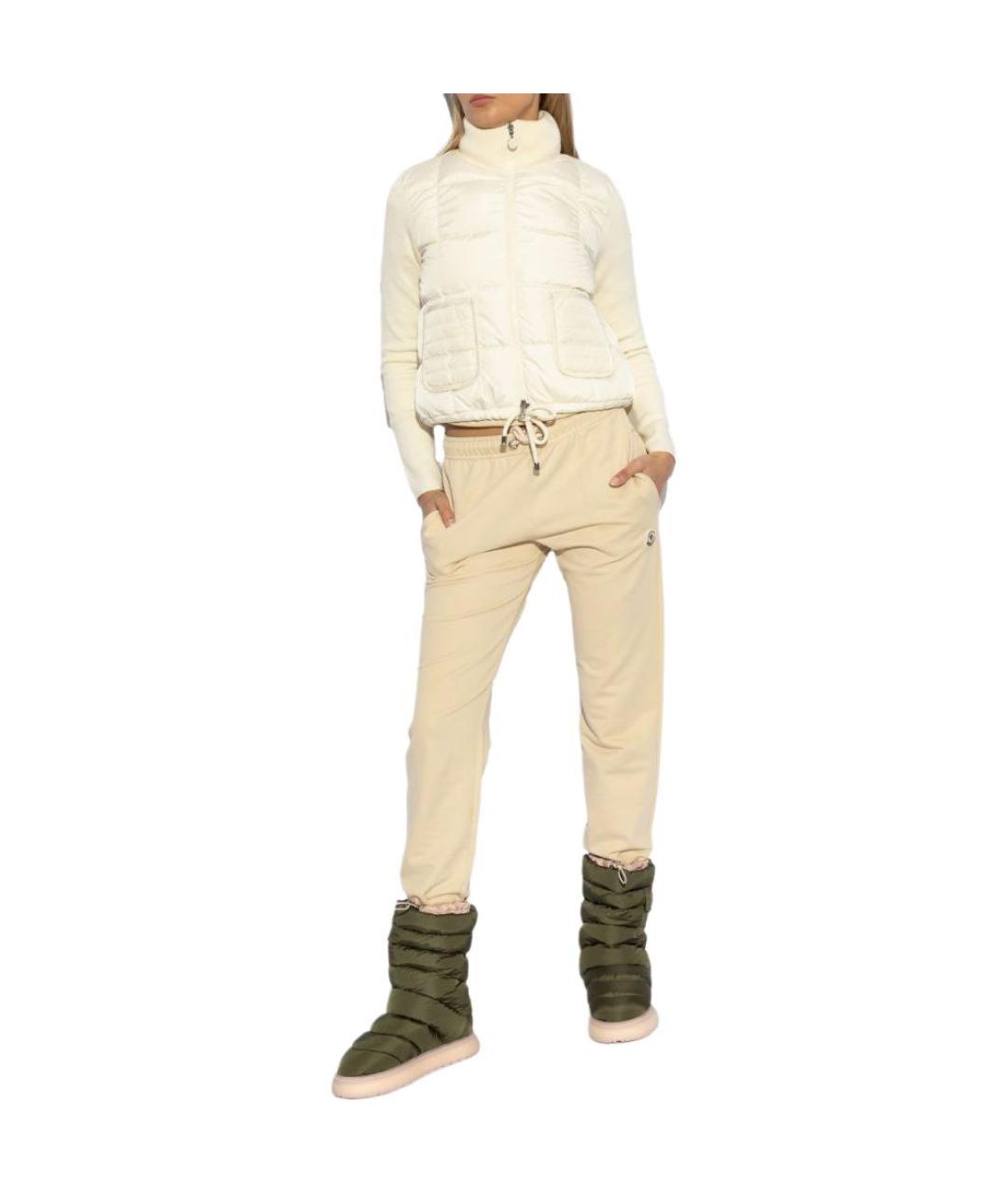 MONCLER Белый пуховик, фото 5