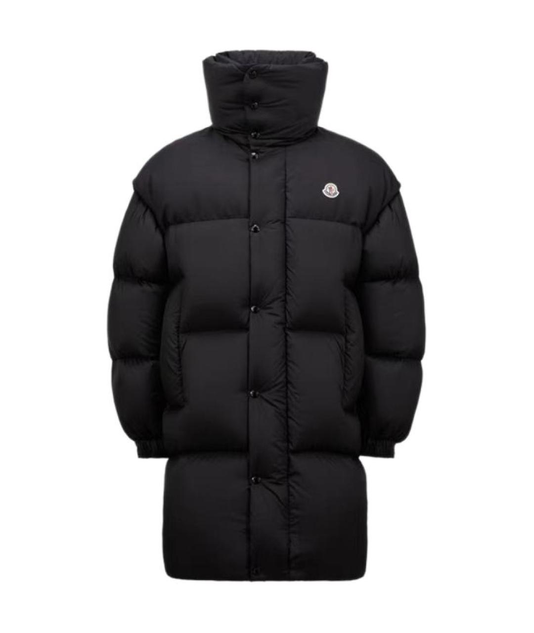 MONCLER Черный пуховик, фото 1
