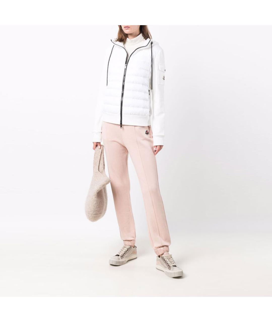 MONCLER Белый пуховик, фото 3