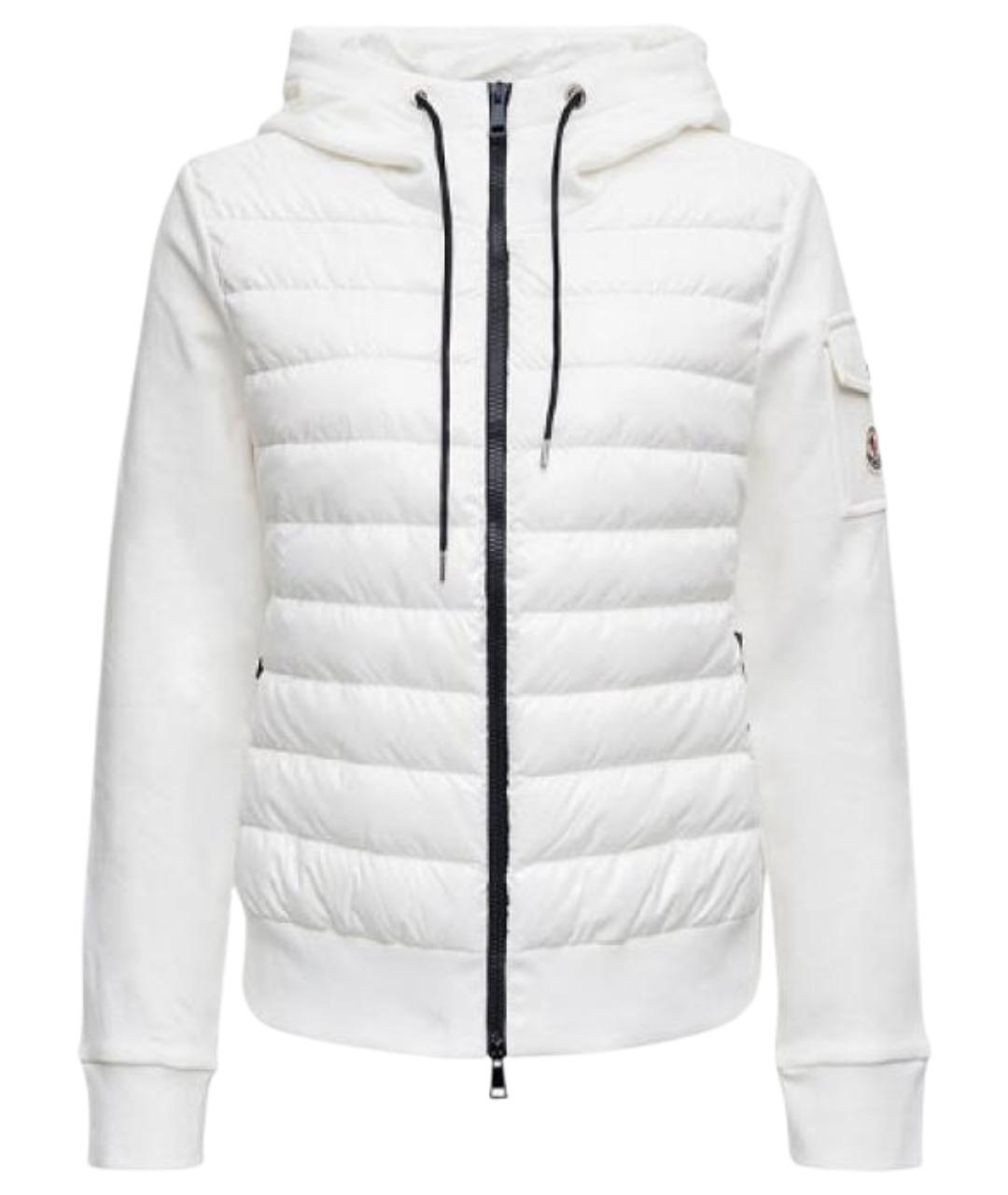 MONCLER Белый пуховик, фото 1