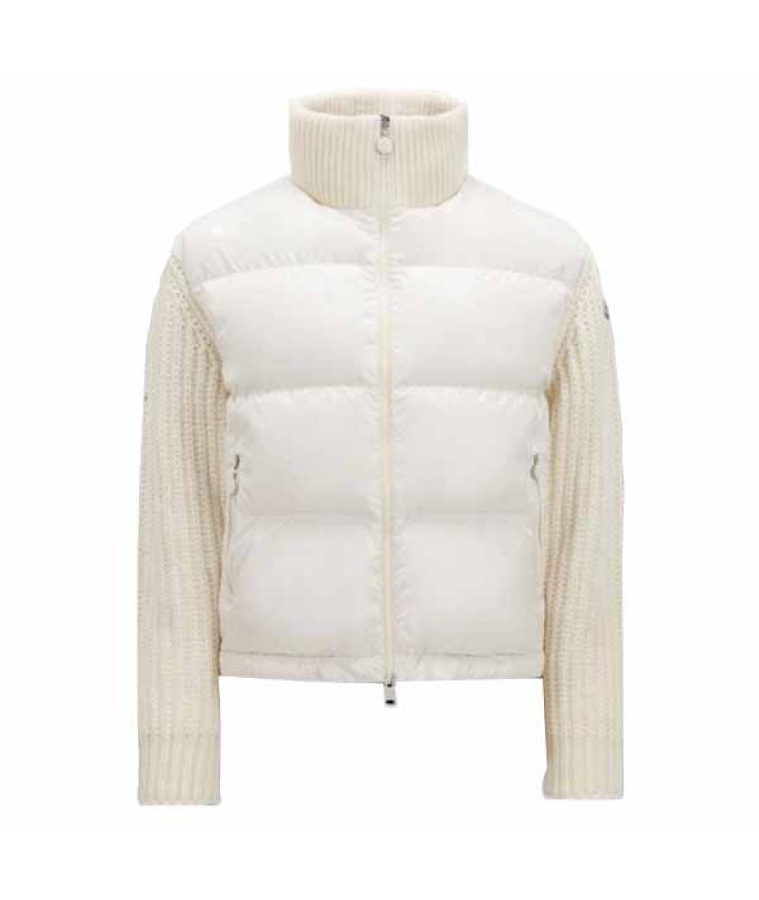MONCLER Белый пуховик, фото 1