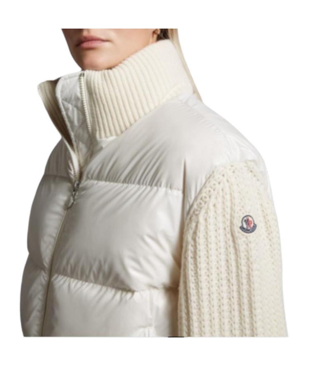 MONCLER Белый пуховик, фото 2