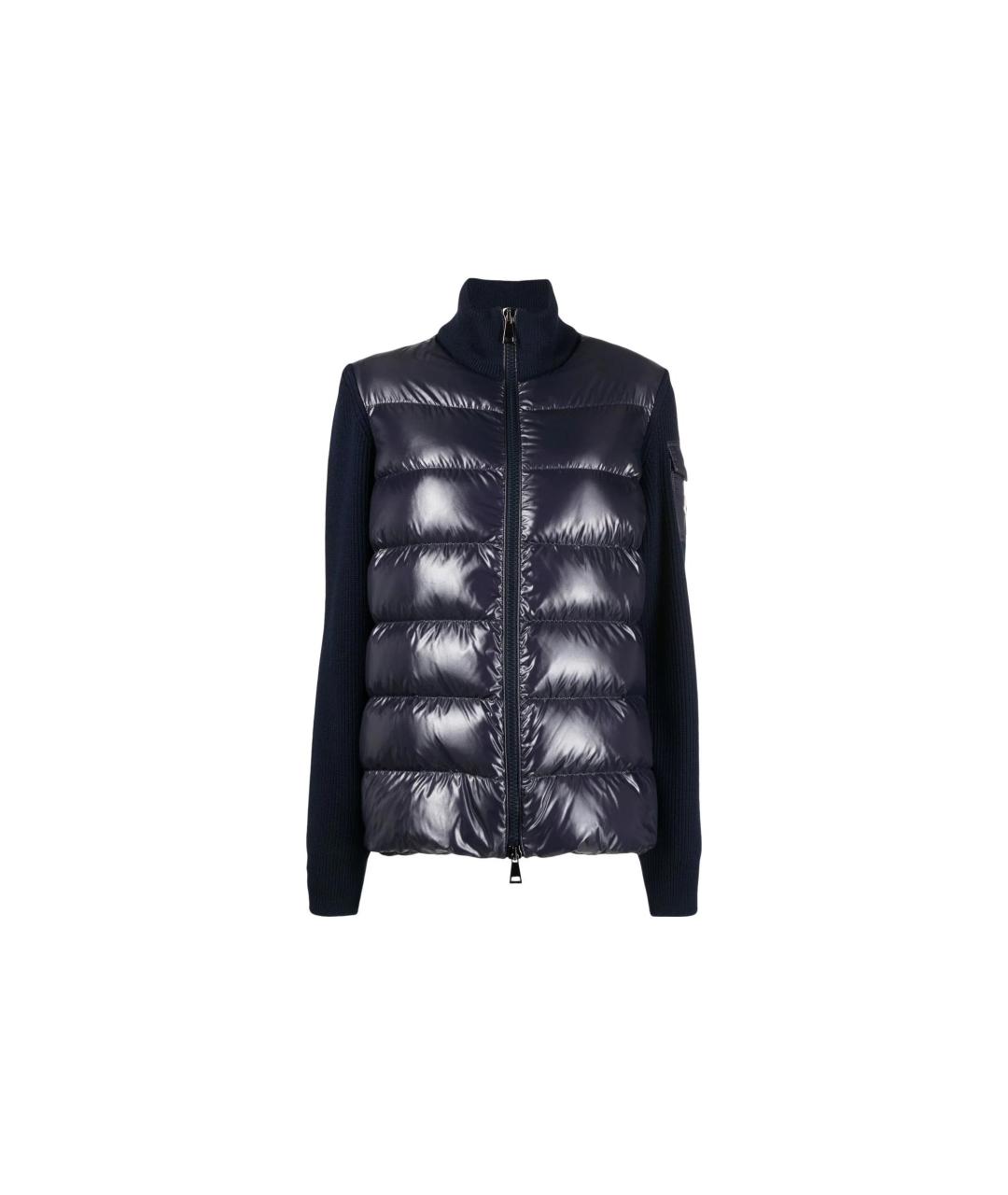 MONCLER Темно-синий пуховик, фото 6