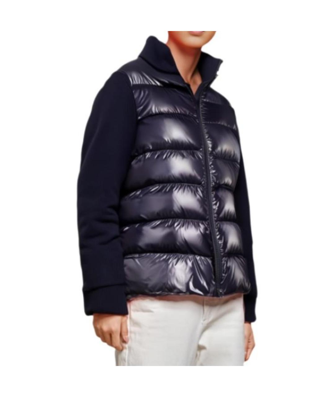 MONCLER Темно-синий пуховик, фото 3