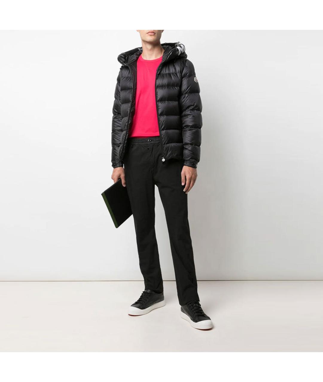 MONCLER Черная полиамидовая куртка, фото 3