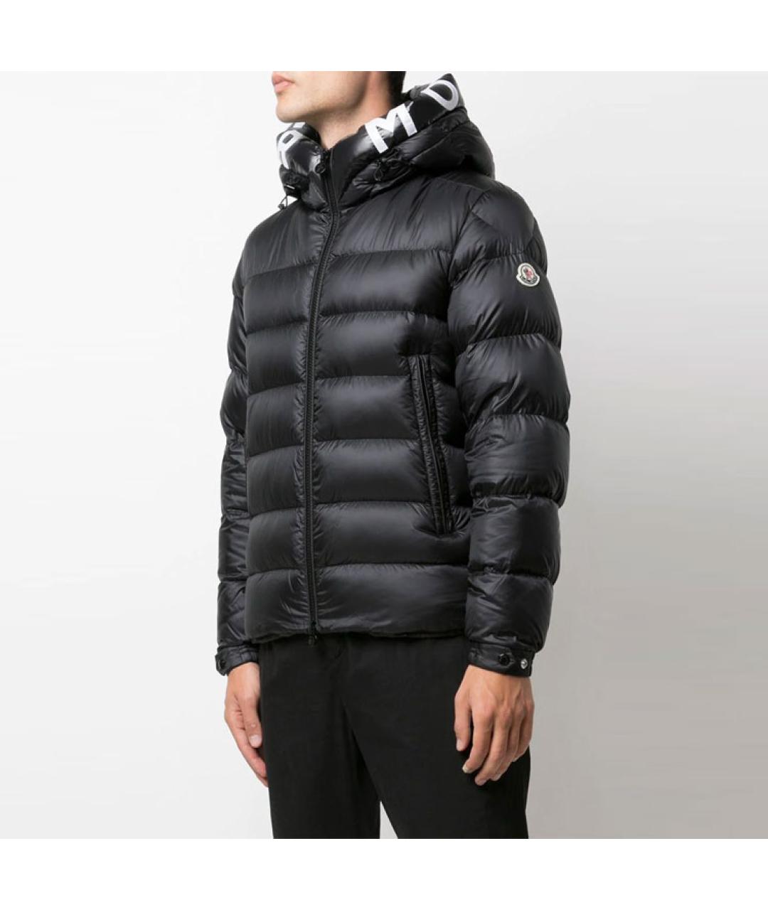 MONCLER Черная полиамидовая куртка, фото 4