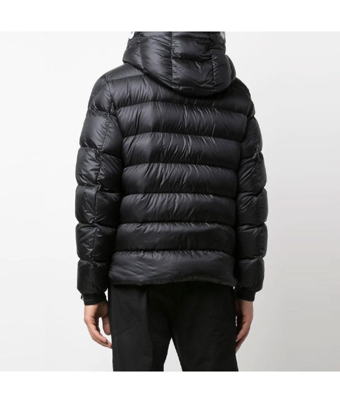 MONCLER Черная полиамидовая куртка, фото 5