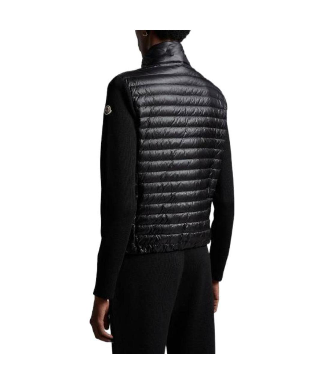 MONCLER Черный пуховик, фото 3