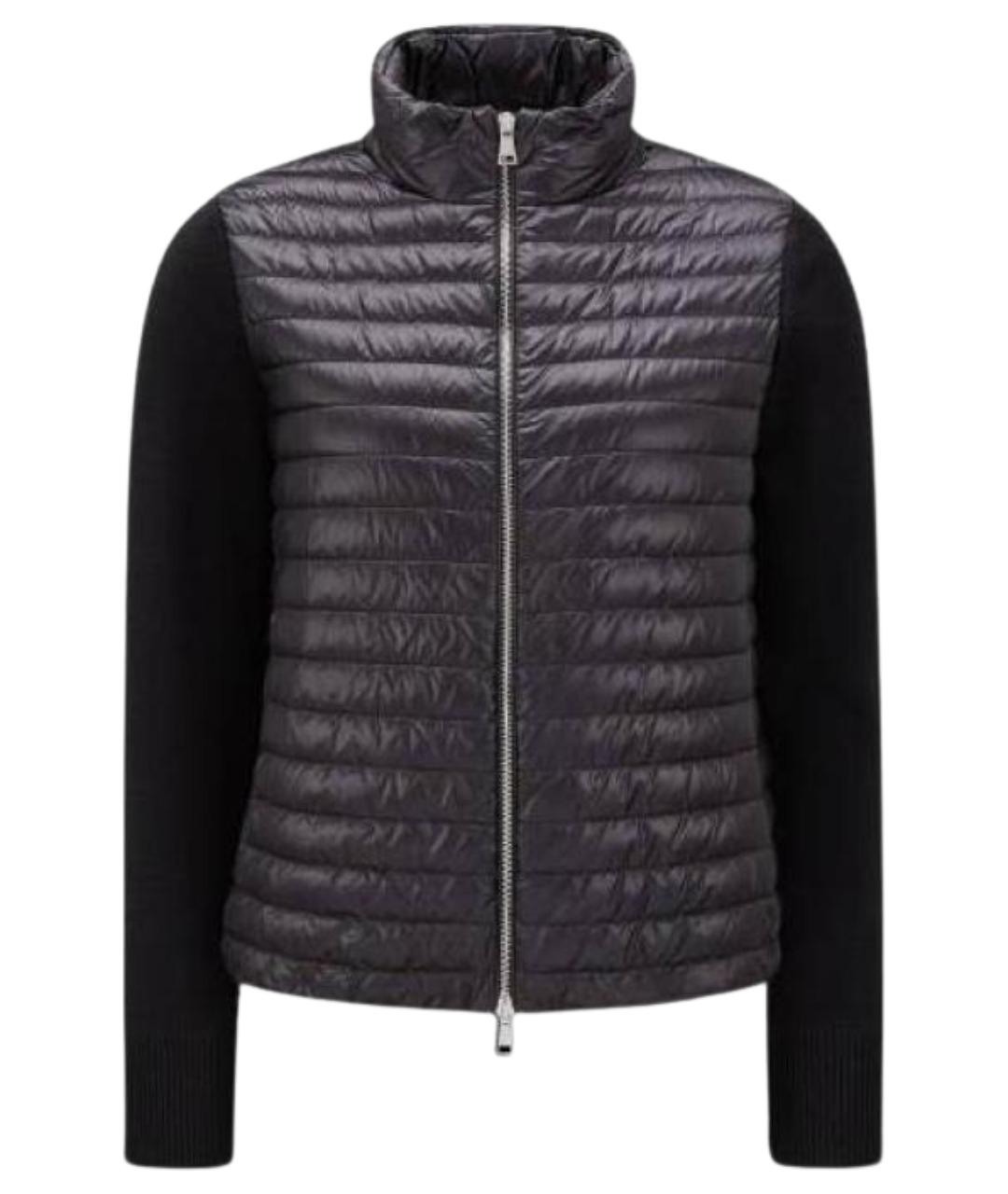 MONCLER Черный пуховик, фото 1