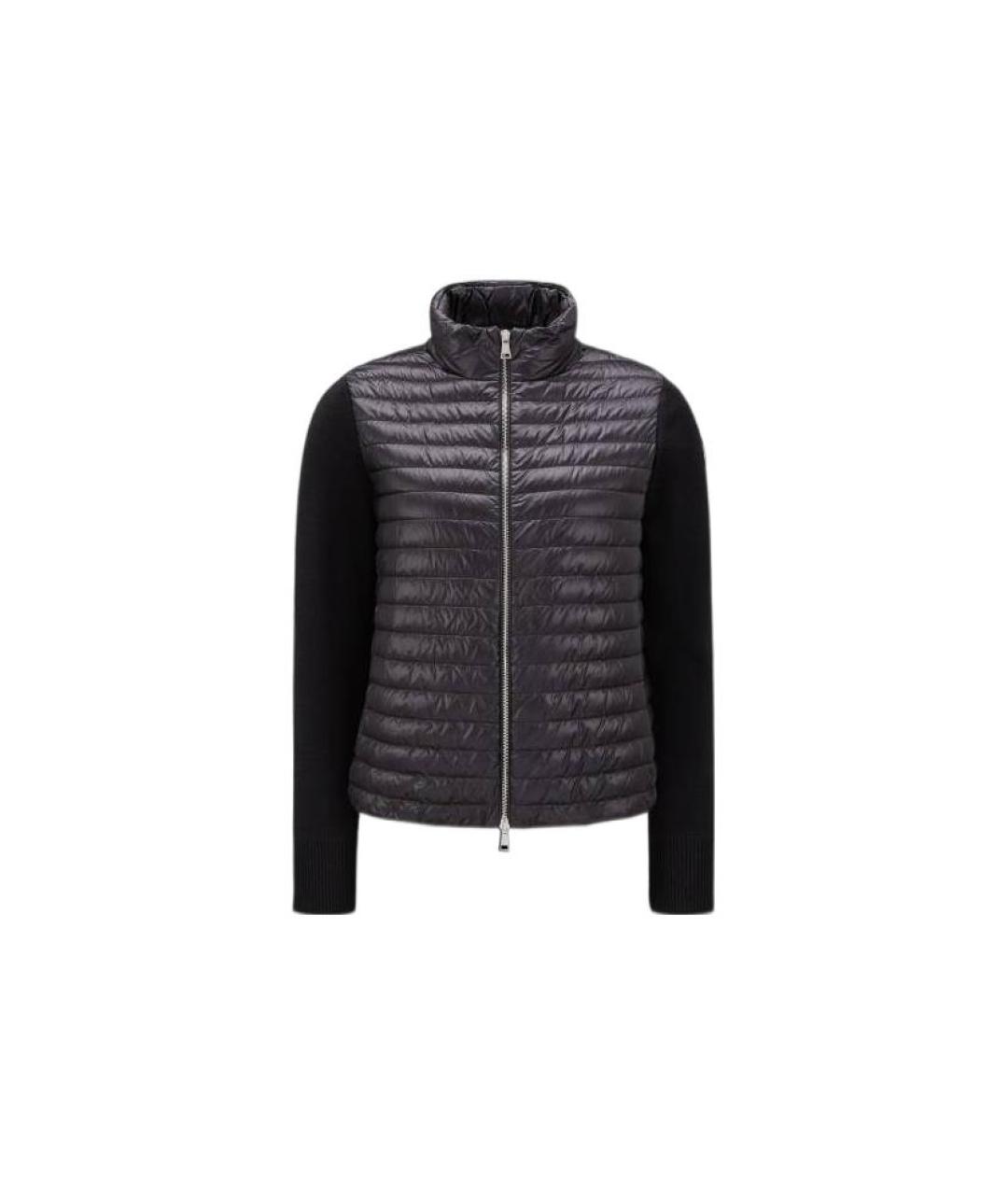 MONCLER Черный пуховик, фото 5